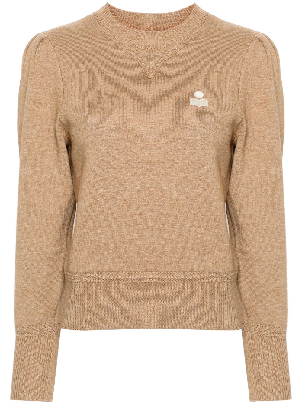 MARANT ÉTOILE Kelaya logo刺绣毛衣 - 中性色