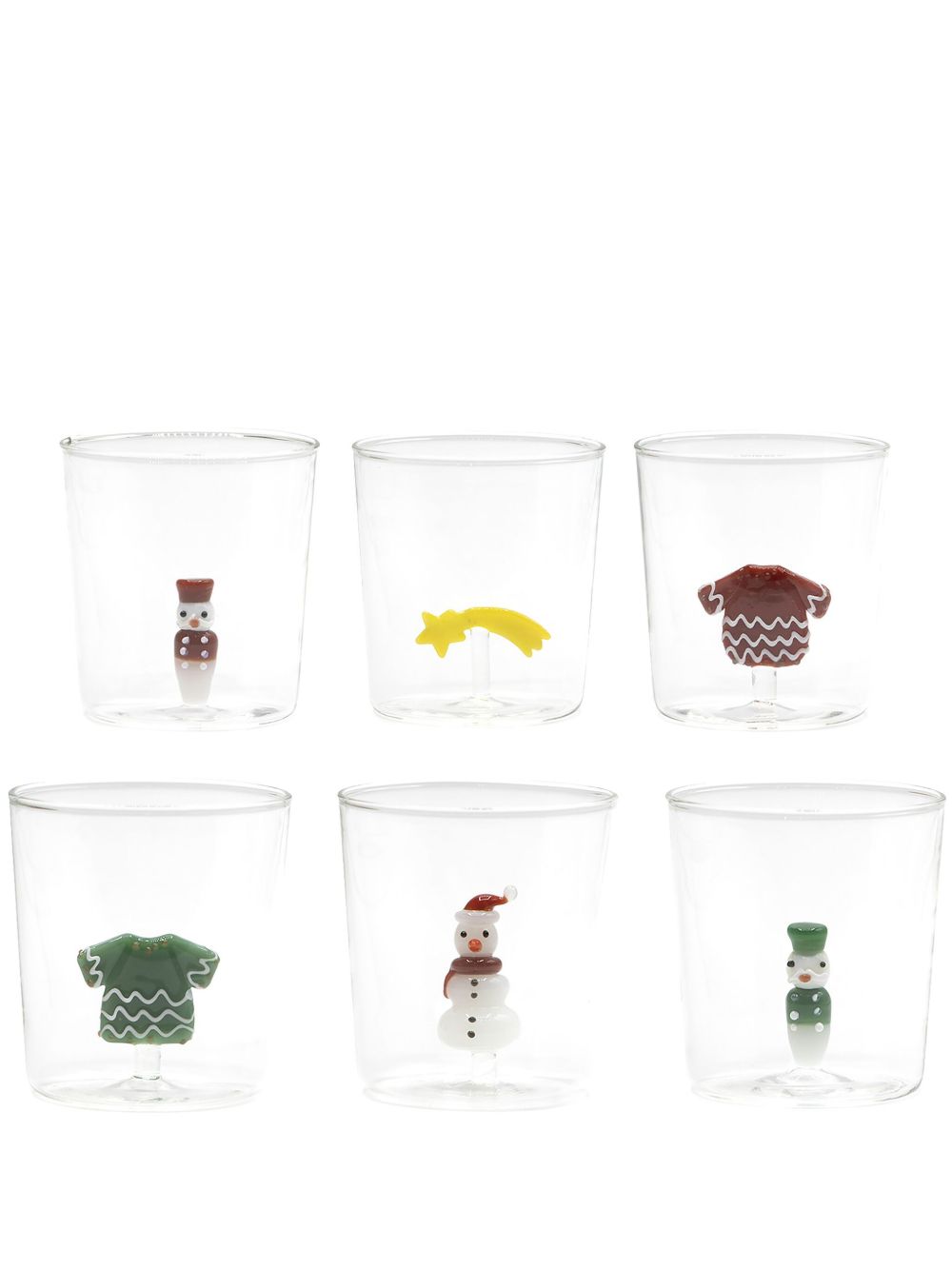 CU I SEEYOU Christmas 3D-detailing glasses (set of six) - 中性色