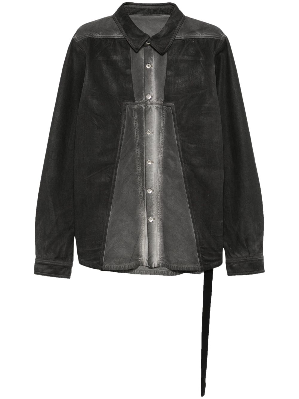 Rick Owens DRKSHDW Splintered 衬衫 - 灰色