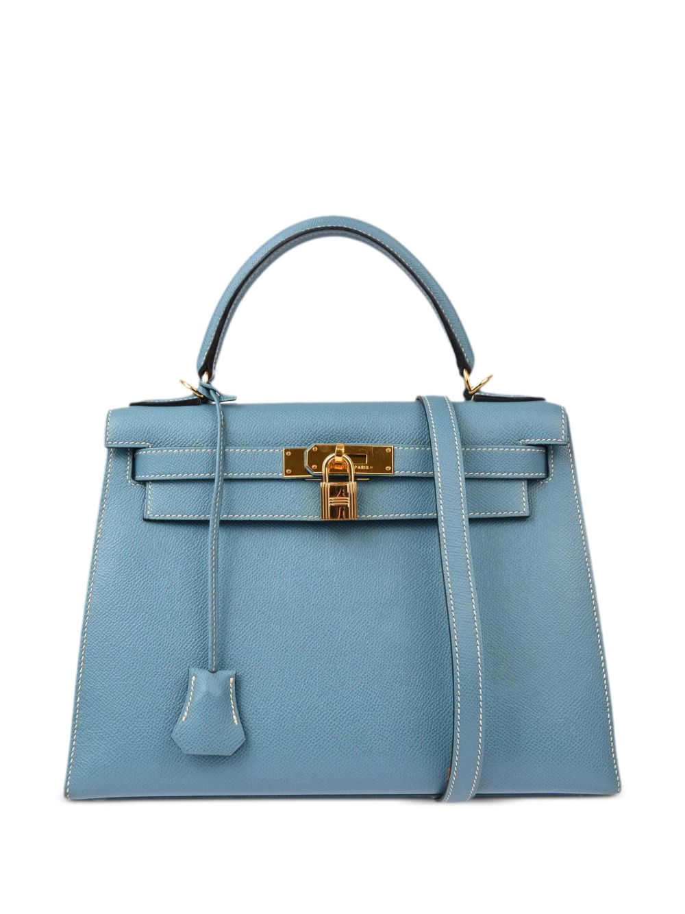 Hermès Pre-Owned Kelly 28 Sellier 两用手提包（2003年典藏款） - 蓝色
