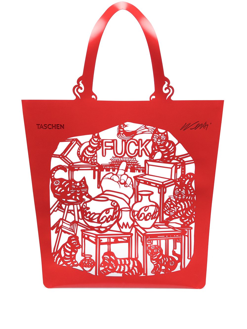TASCHEN Cats and Dogs 手提包 - 红色