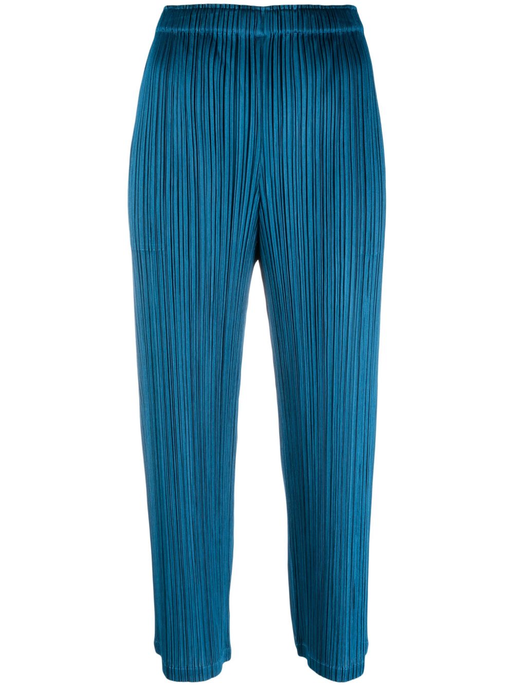 Pleats Please Issey Miyake Mc August 细褶露踝裤 - 蓝色