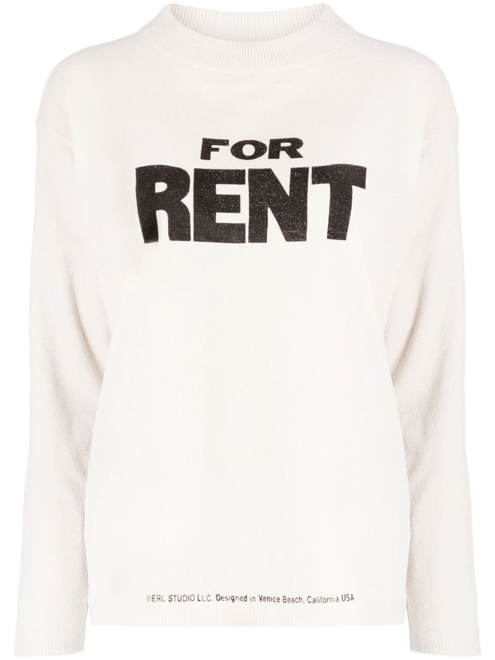 ERL For Rent 标语印花毛衣 - 中性色