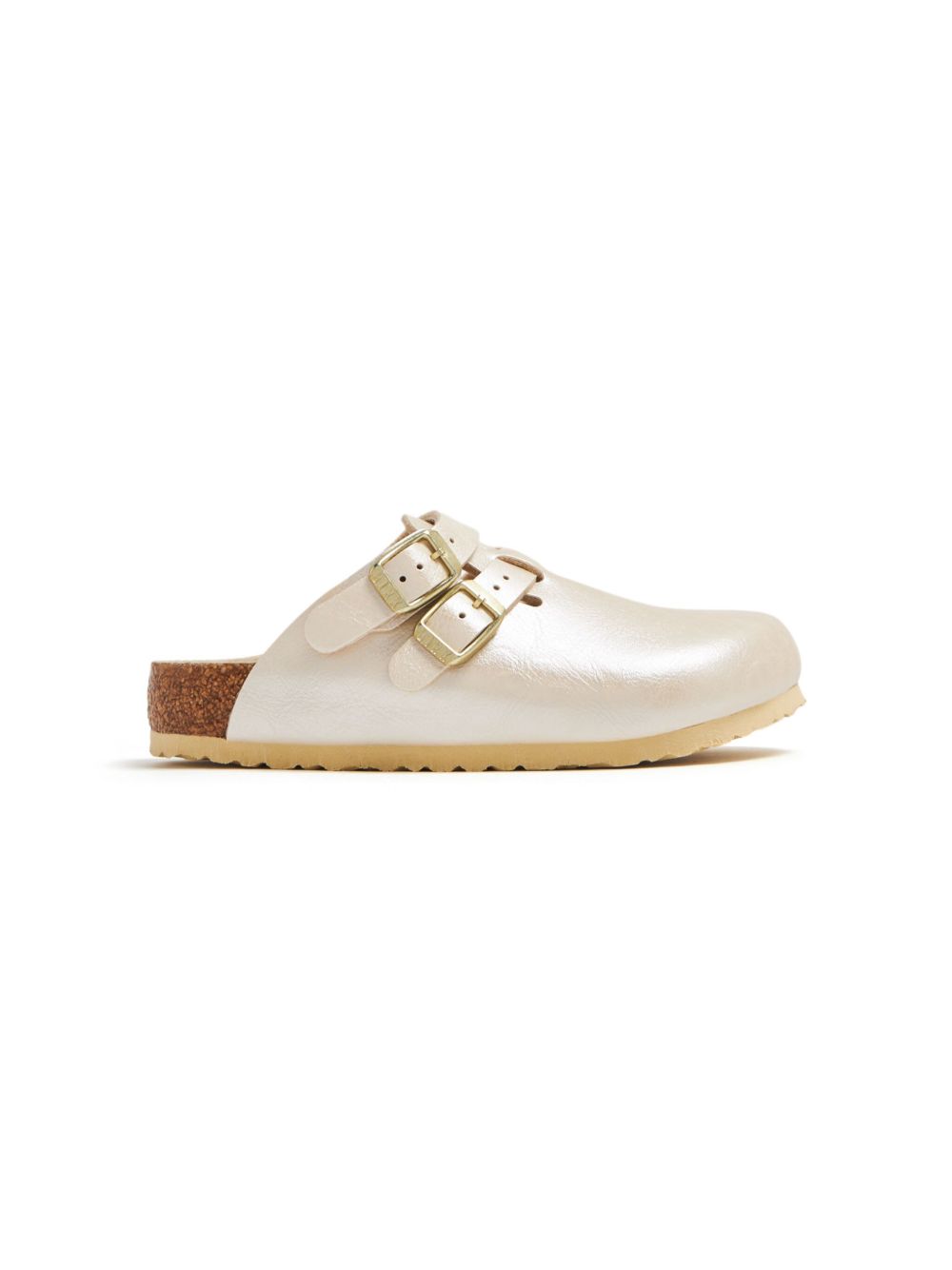 Birkenstock Kids Kay Kids Birko-Flor 套穿式木屐凉鞋 - 金色