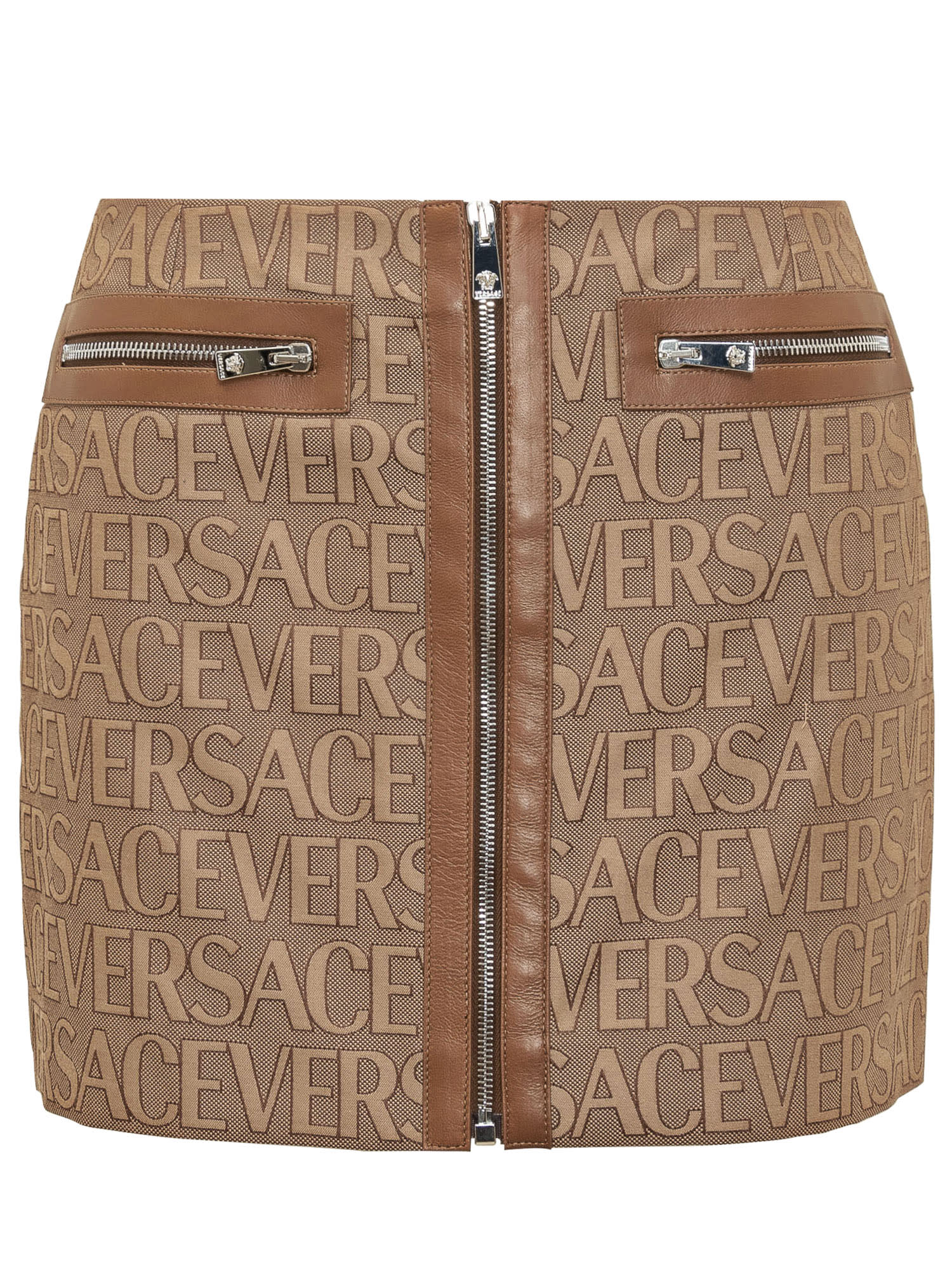 Versace 提花迷你裙