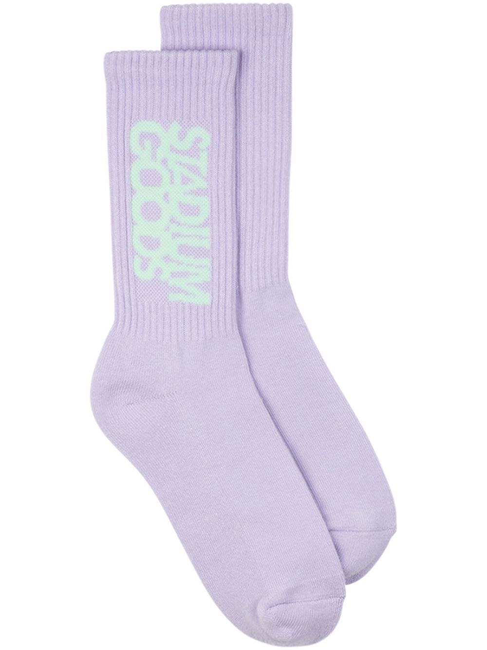 STADIUM GOODS® logo印花针织袜 - 紫色
