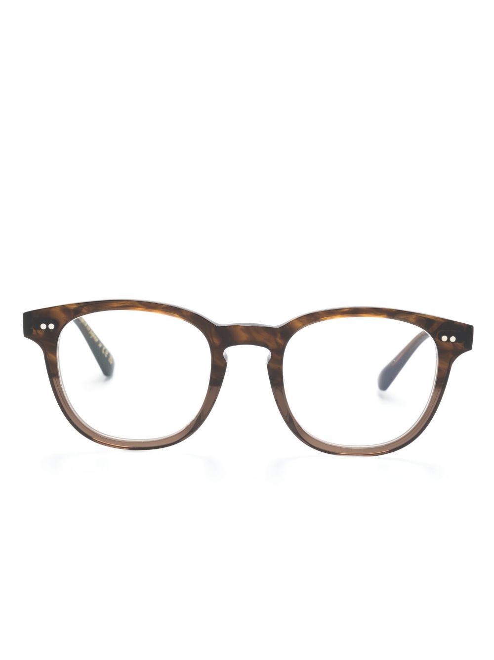 Oliver Peoples Kisho 方框眼镜 - 褐色