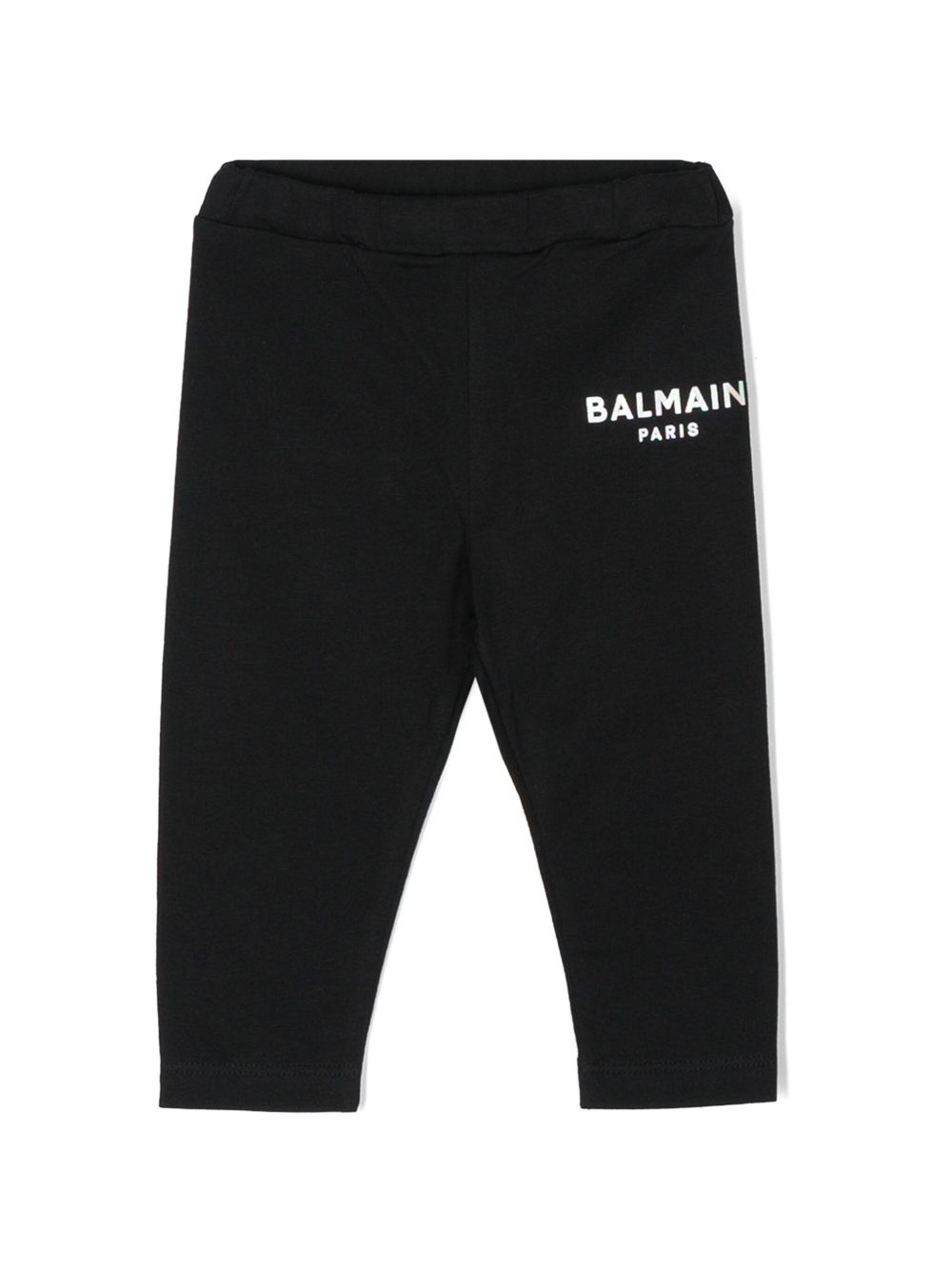 Balmain Kids logo印花打底裤 - 黑色