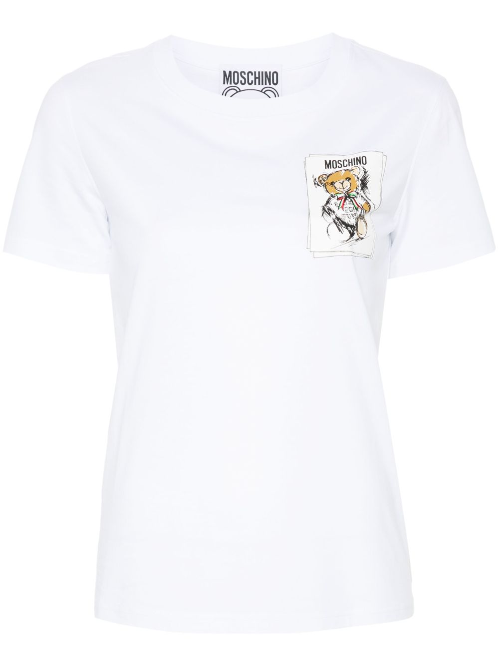Moschino Teddy Bear 棉T恤 - 白色