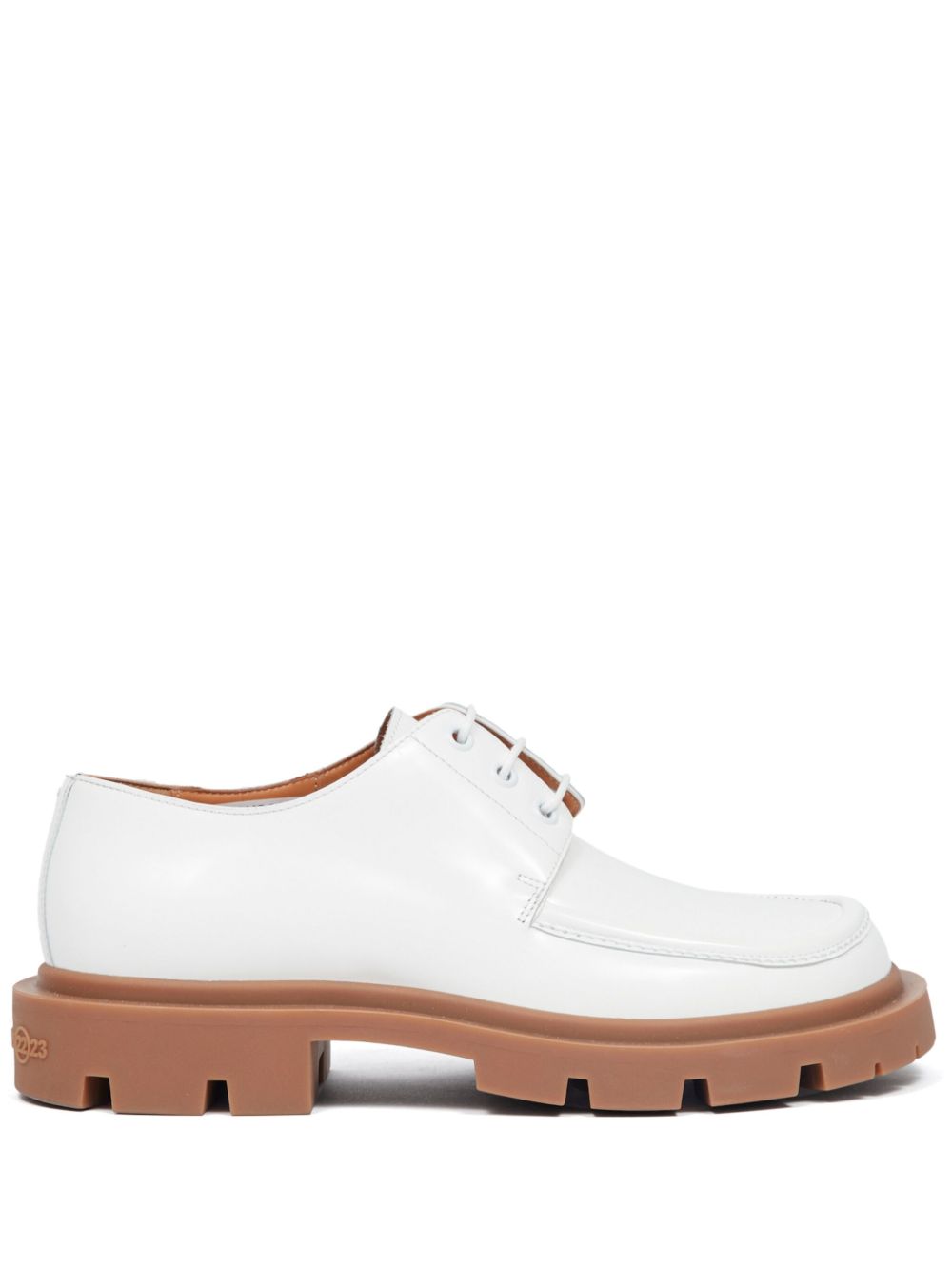 Maison Margiela Ivy 皮质德比鞋 - 白色
