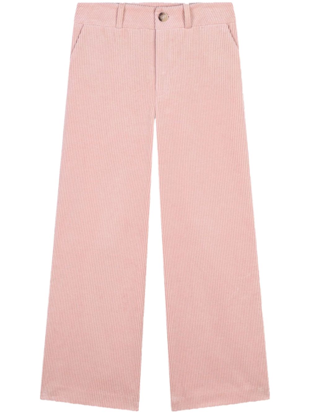 Chloé Kids 棉阔腿裤 - 粉色