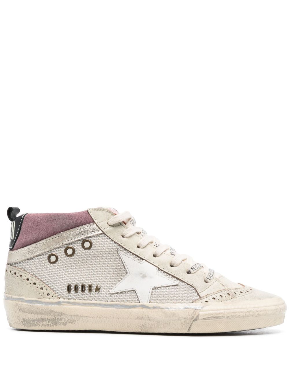 Golden Goose logo印花高帮运动鞋 - 中性色