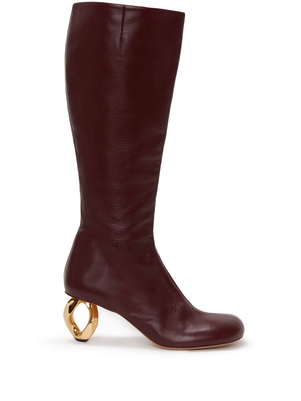 JW Anderson Chain-heel 高跟皮靴 - 红色