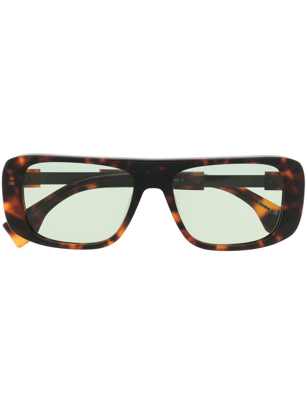 Marcelo Burlon County of Milan Eyewear Polygala 玳瑁纹太阳眼镜 - 褐色