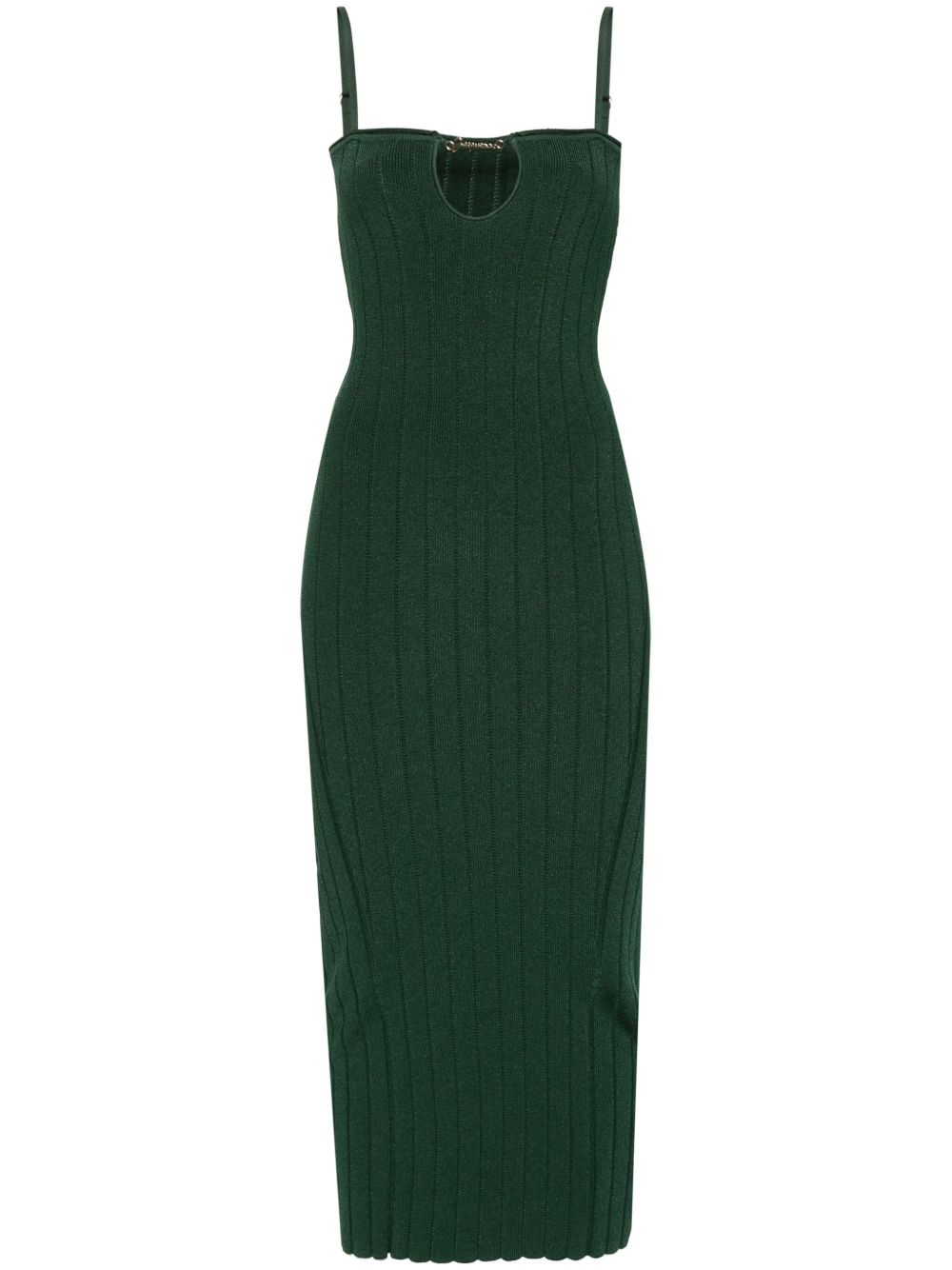 Jacquemus La Robe Sierra Bretelles 中长连衣裙 - 绿色