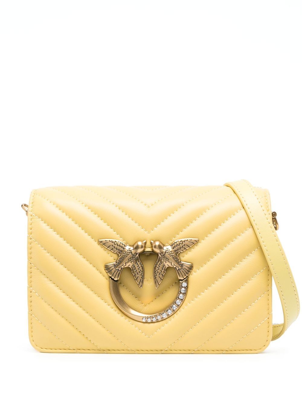 PINKO Love Lady Puff Classic 斜挎包 - 黄色
