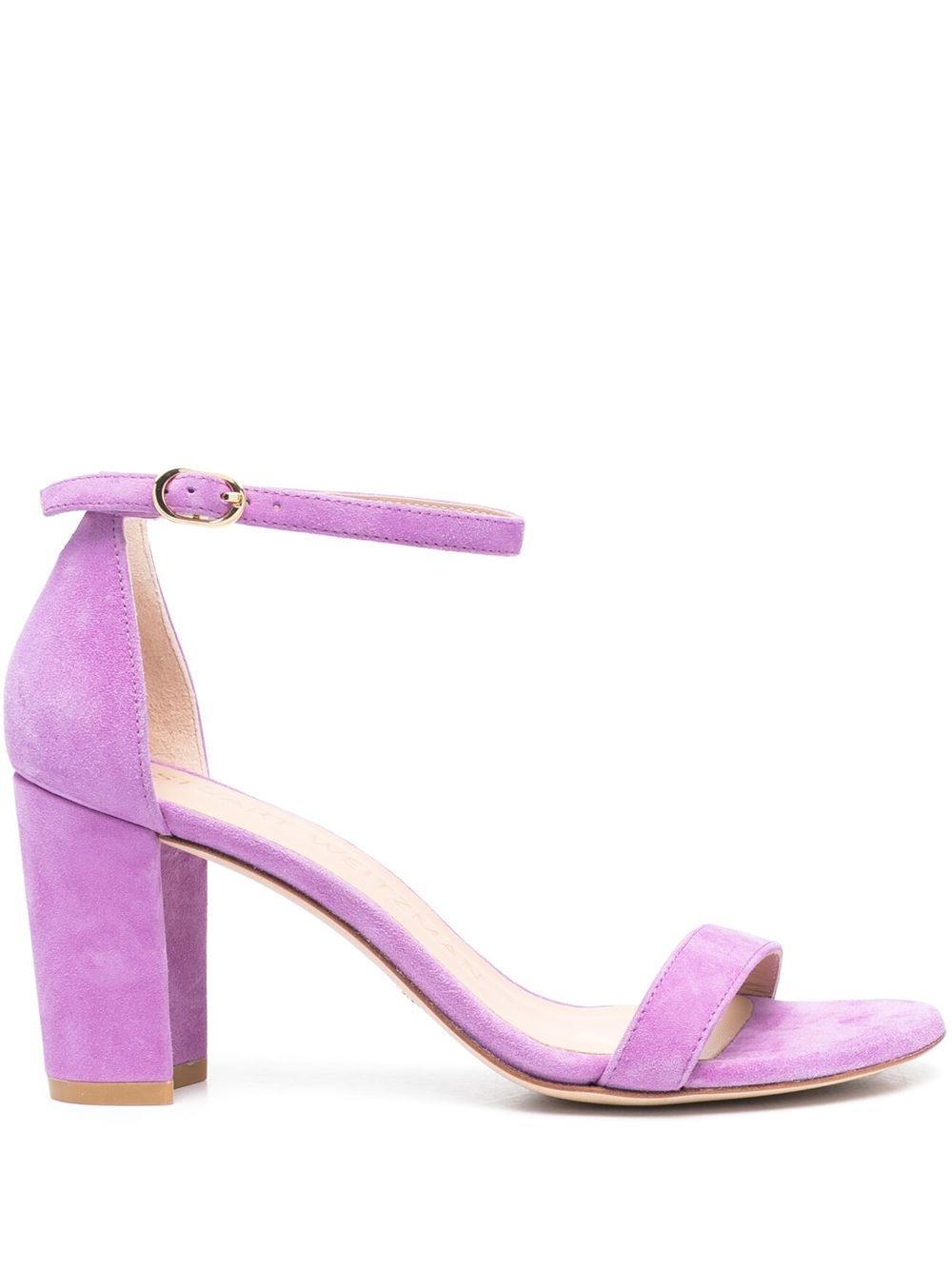 Stuart Weitzman Nearly Nude 绒面皮凉鞋 - 紫色
