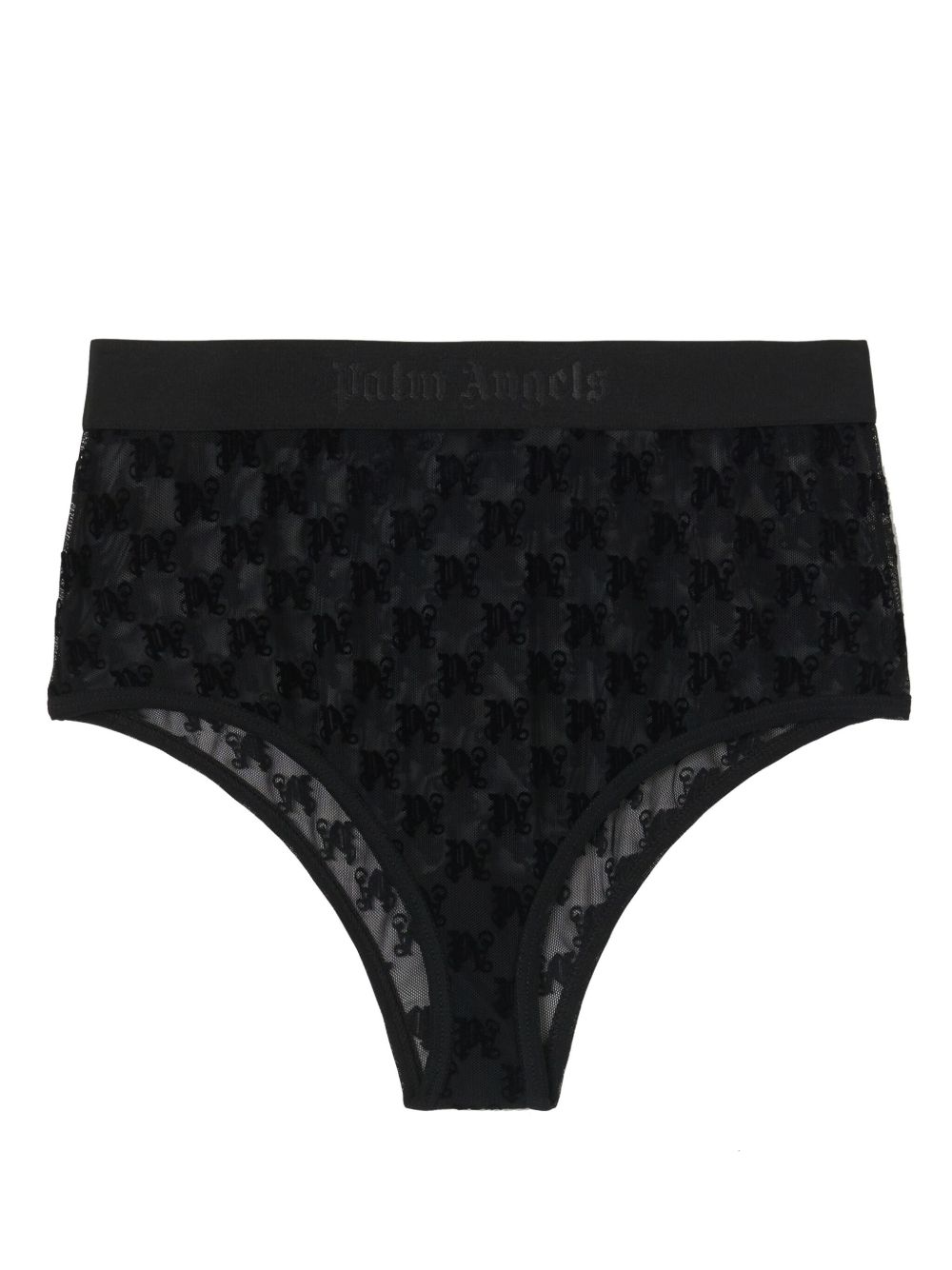 Palm Angels 经典logo图案高腰三角裤 - 黑色