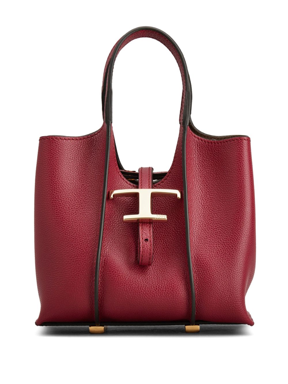 Tod's T Timeless 皮质迷你手提包 - 红色