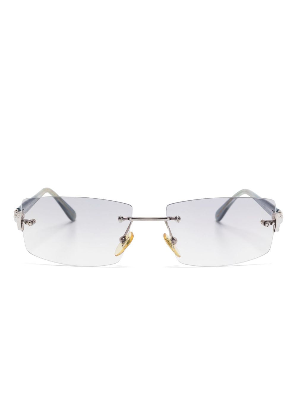 Versace Pre-Owned 长方形框太阳眼镜（典藏款） - 蓝色