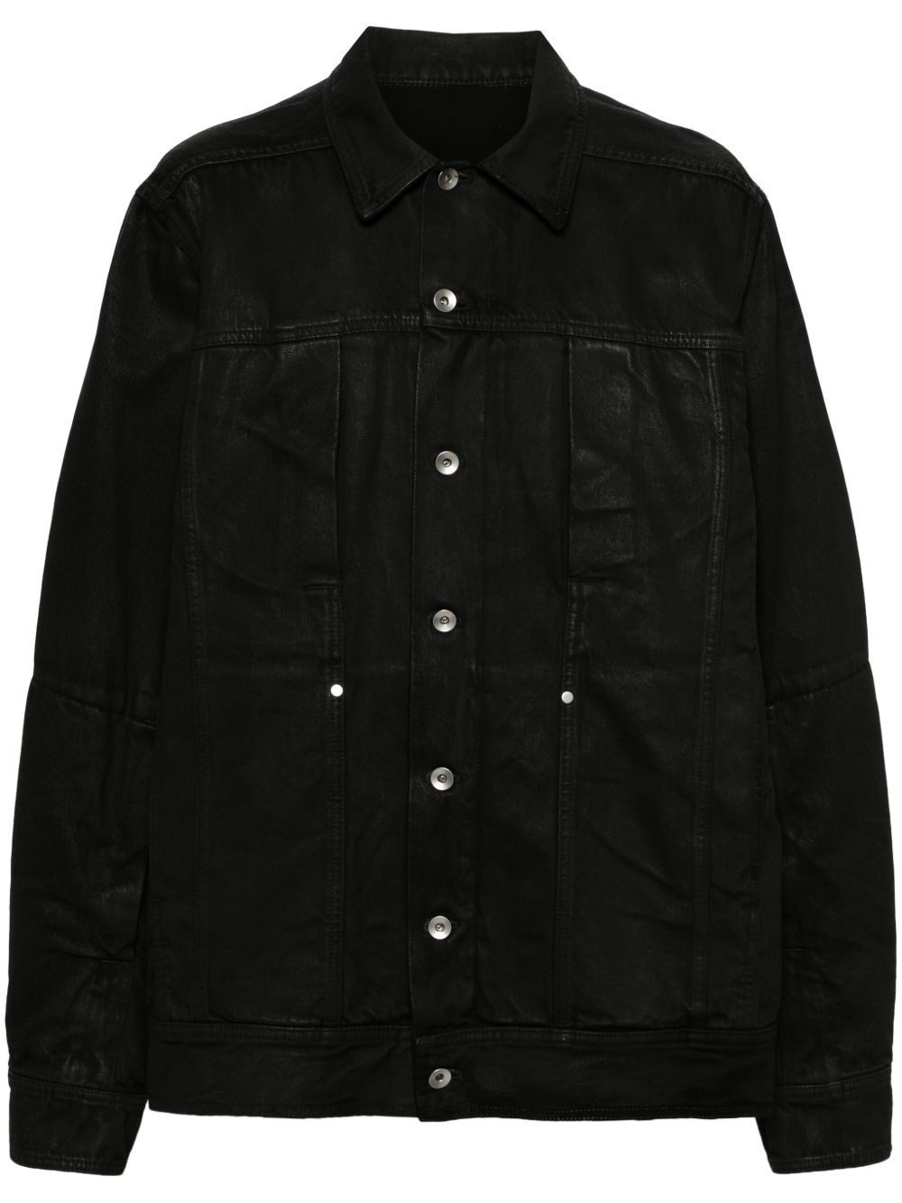 Rick Owens Worker 棉衬衫式夹克 - 黑色