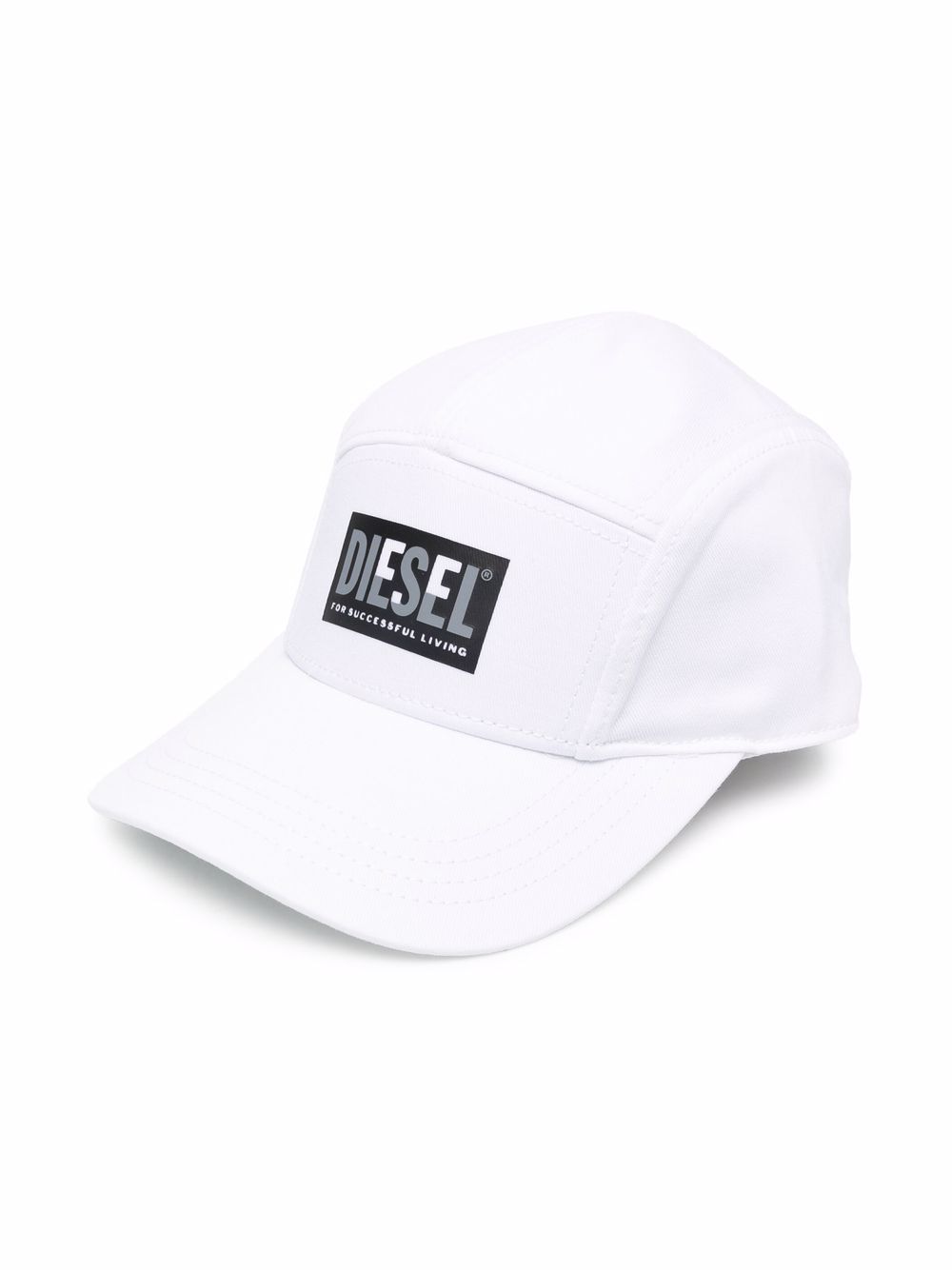 Diesel Kids 标贴棒球帽 - 白色