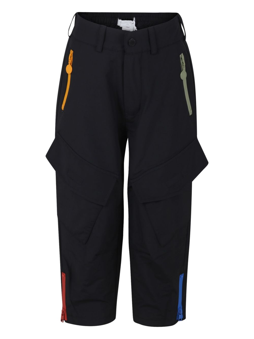 Stella McCartney Kids 拉链工装裤 - 黑色