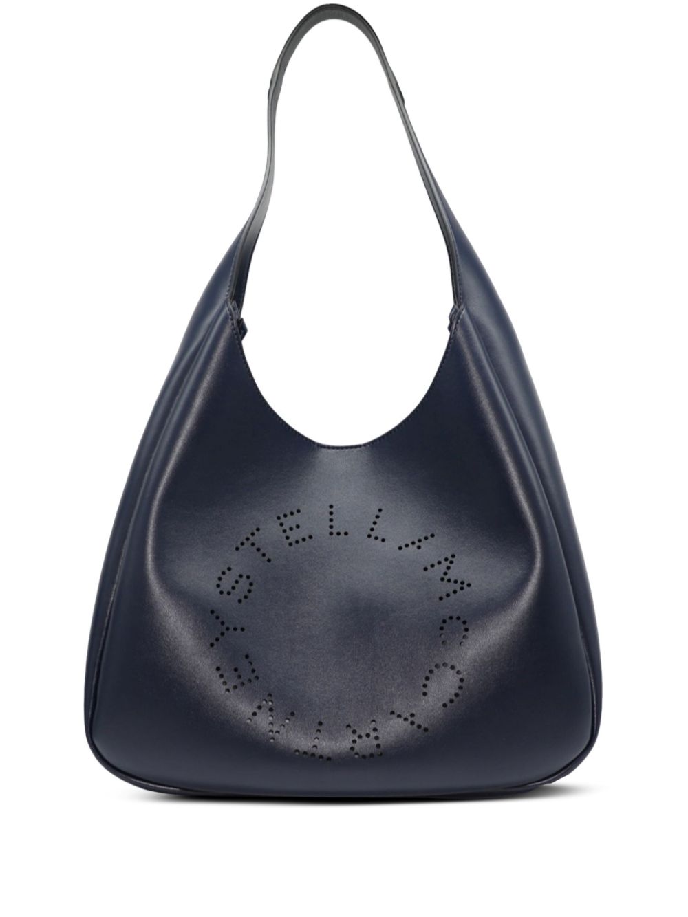 Stella McCartney logo松垮单肩包 - 蓝色