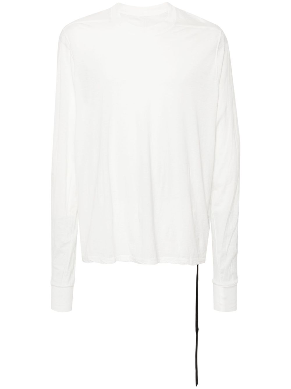 Rick Owens DRKSHDW logo饰带长袖T恤 - 白色