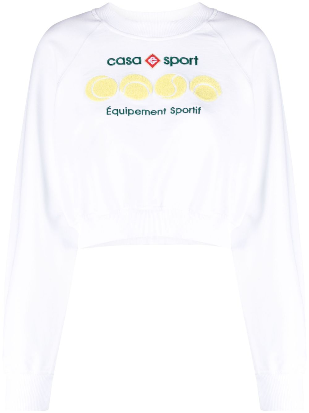 Casablanca Casa Sport Tennis Balls 棉卫衣 - 白色