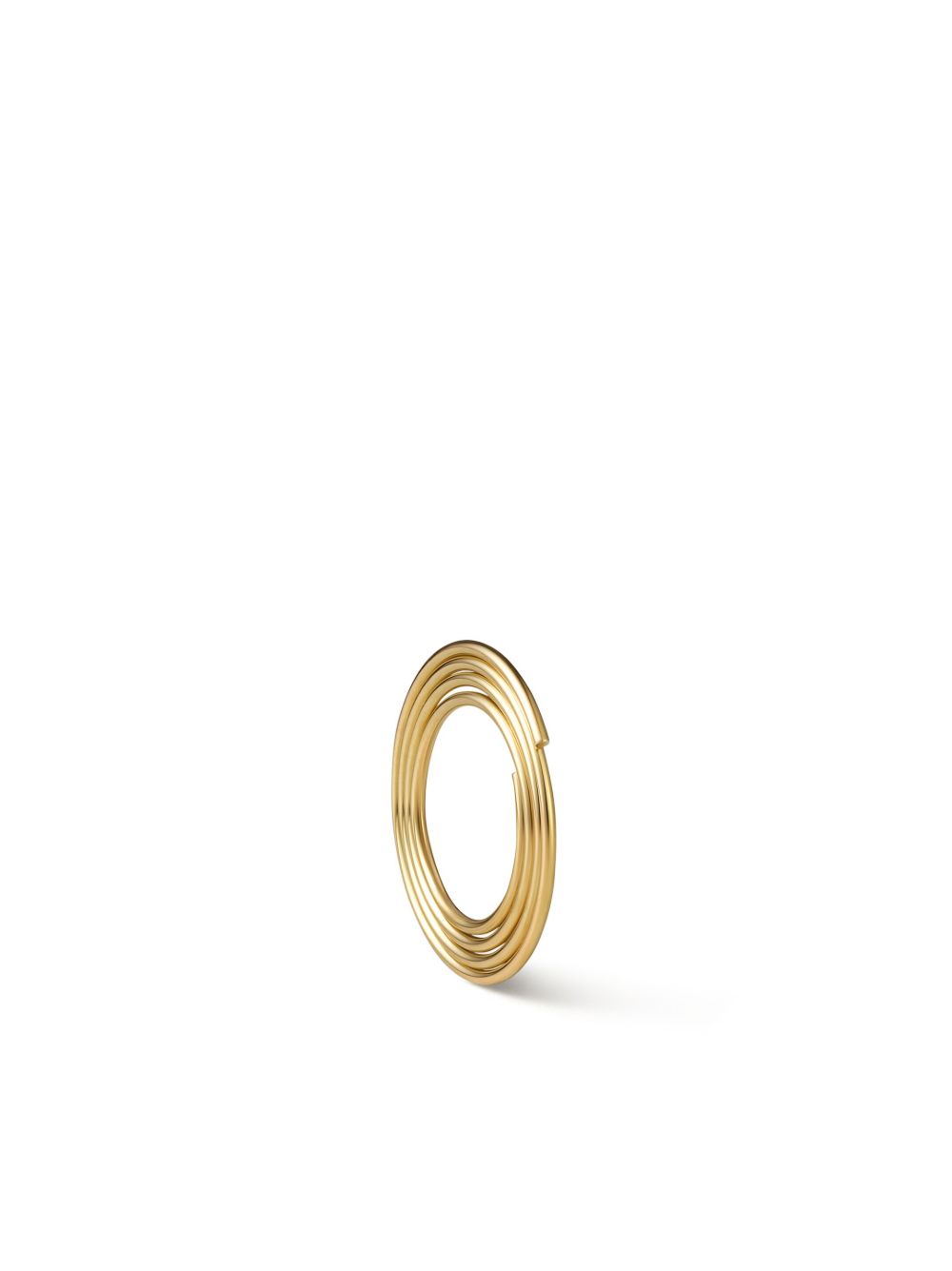 Shihara 18K黄金 Flat Hoop 01 耳环 - 金色