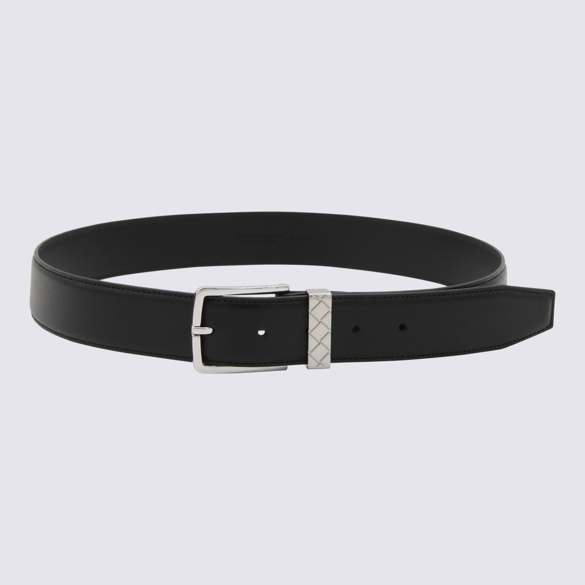 Bottega Veneta Black Leather Belt