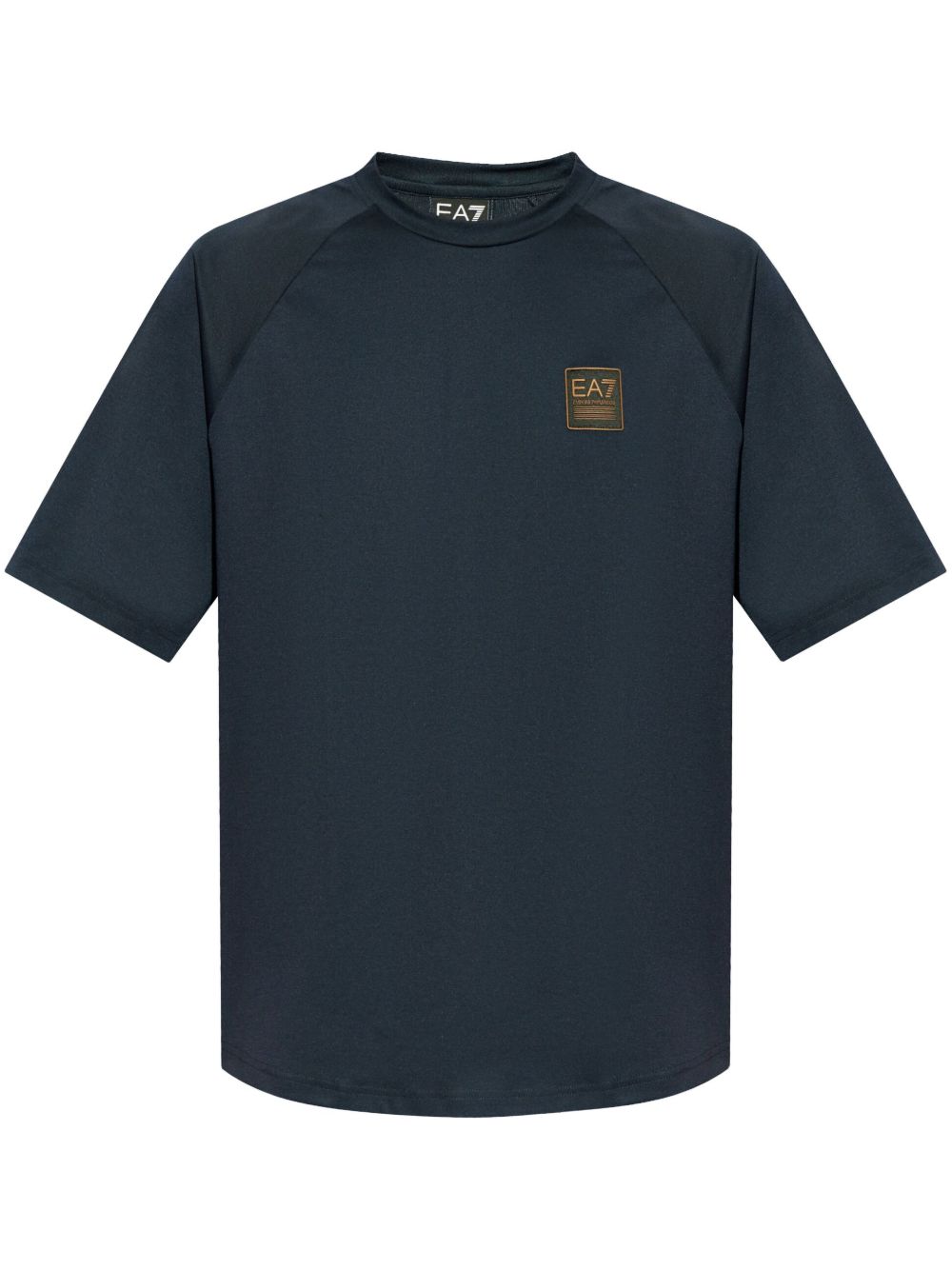 Ea7 Emporio Armani logo贴花T恤 - 蓝色