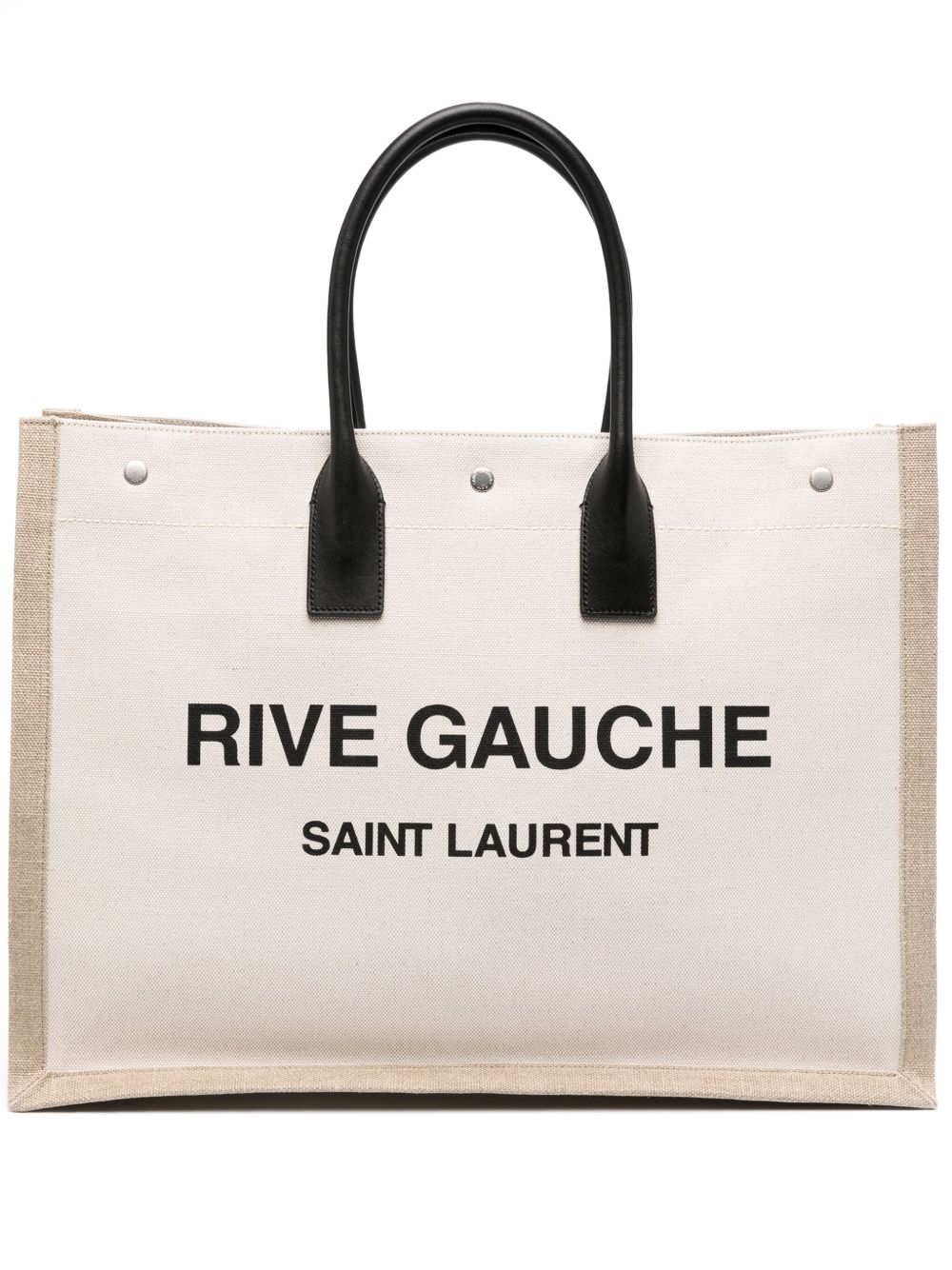 Saint Laurent Rive Gauche 棉手提包 - 中性色