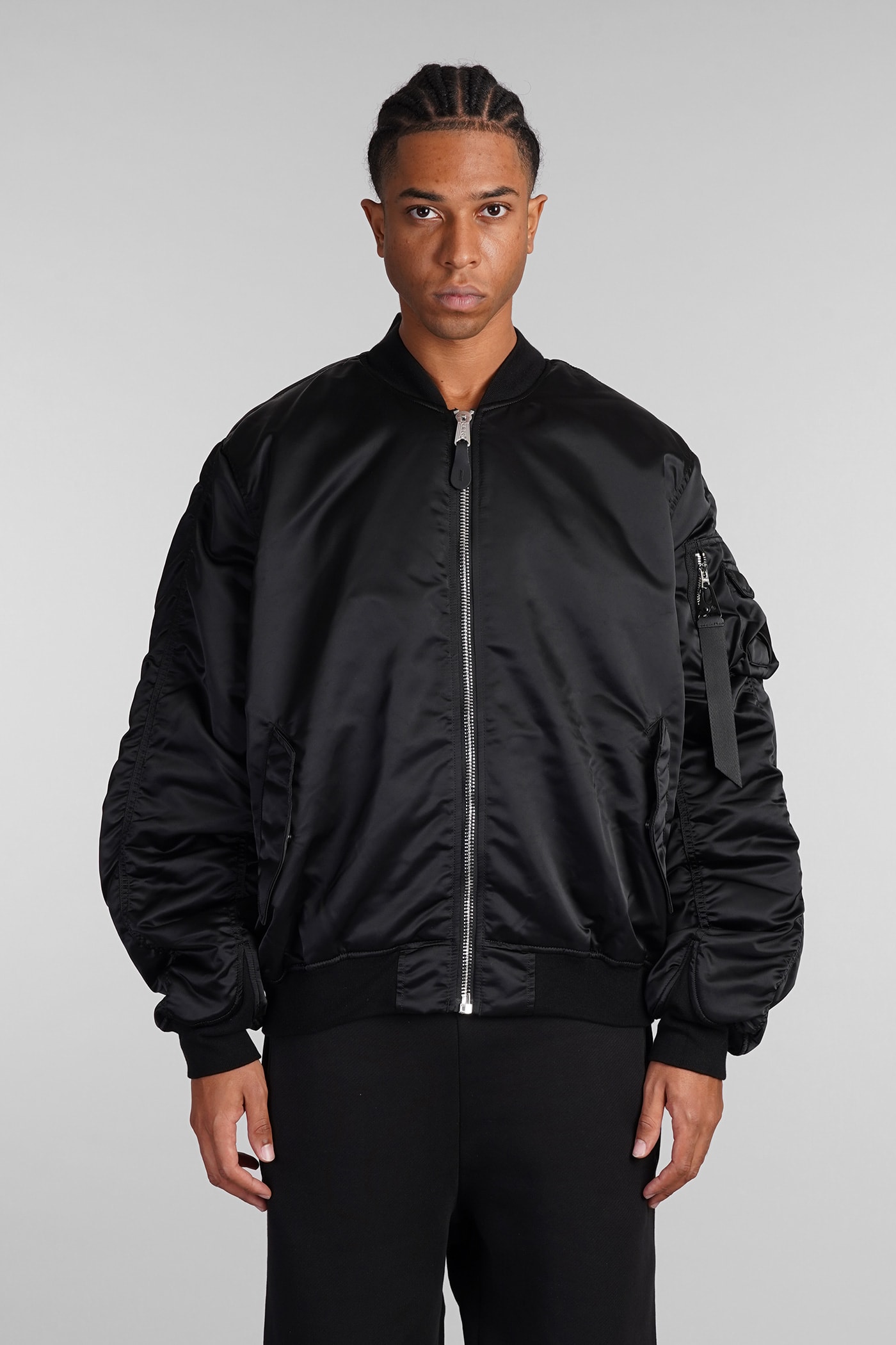 Alpha Industries Ma-1 UV飞行夹克 黑色尼龙