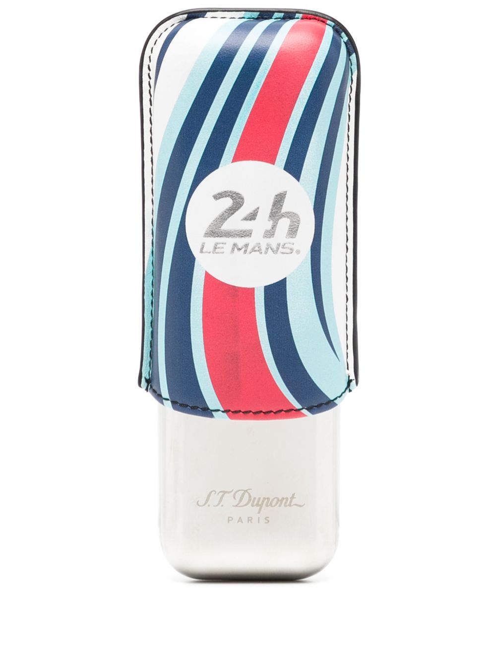 S.T. Dupont 24H du Mans 双层雪茄盒 - 银色
