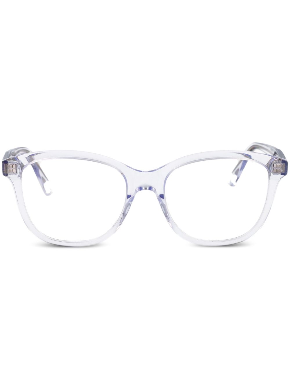 Alexander McQueen Eyewear Wayfarer 镜框眼镜 - 灰色
