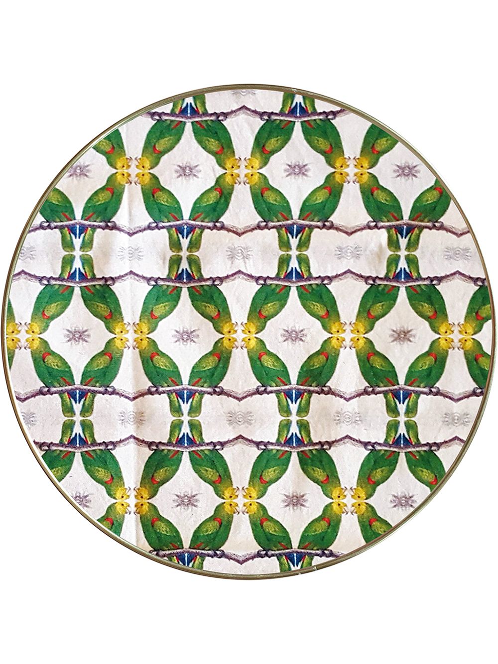 Les-Ottomans Patch NYC 托盘 - 白色
