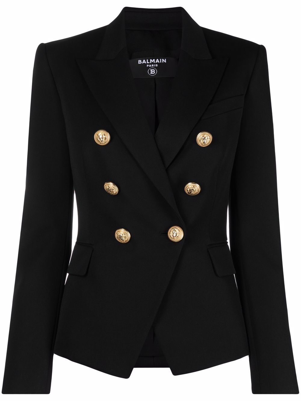 Balmain 巴尔曼 双排扣西装夹克 - 黑色