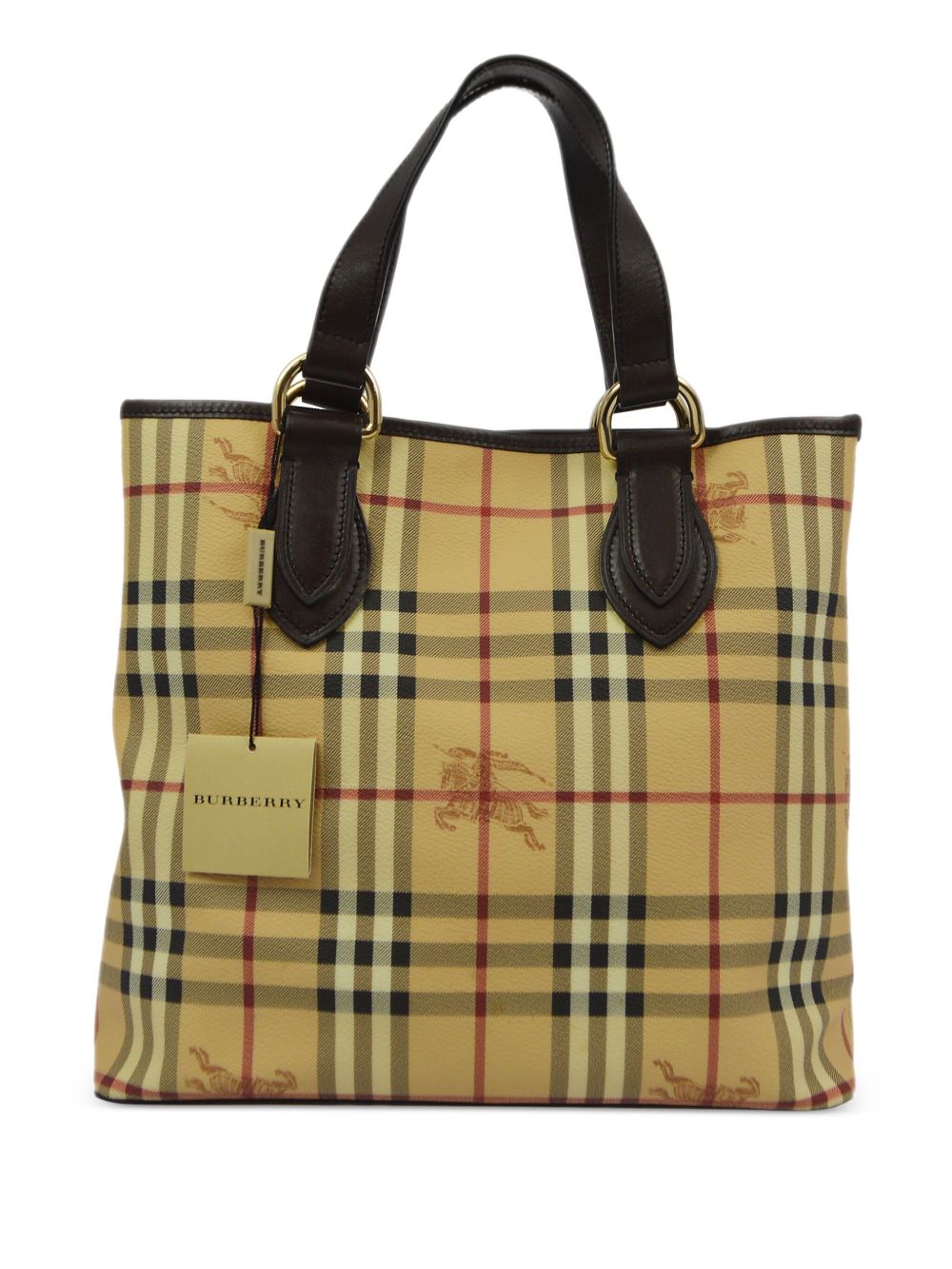 Burberry Pre-Owned Haymarket Check 手提包（1990-2000年代典藏款） - 中性色