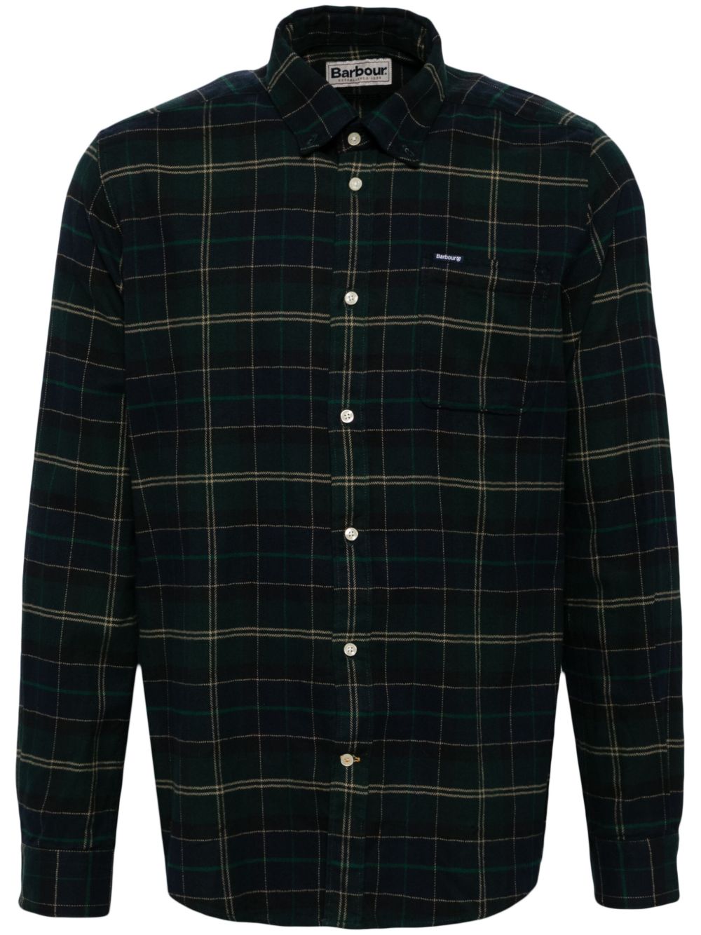 Barbour 格纹衬衫 - 绿色