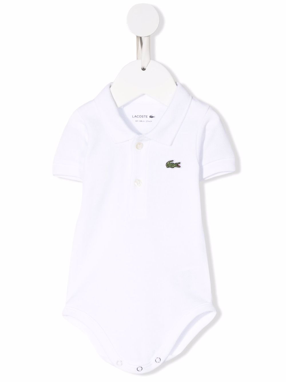 Lacoste Kids 标贴polo衫 - 白色