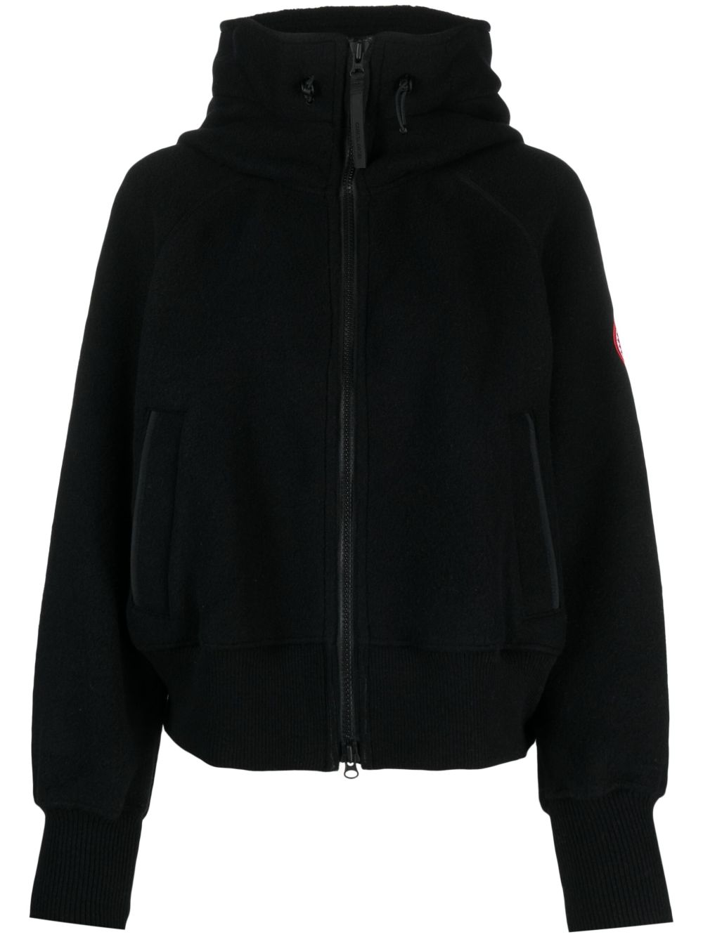 Canada Goose Chilliwack 抓绒飞行员夹克 - 黑色