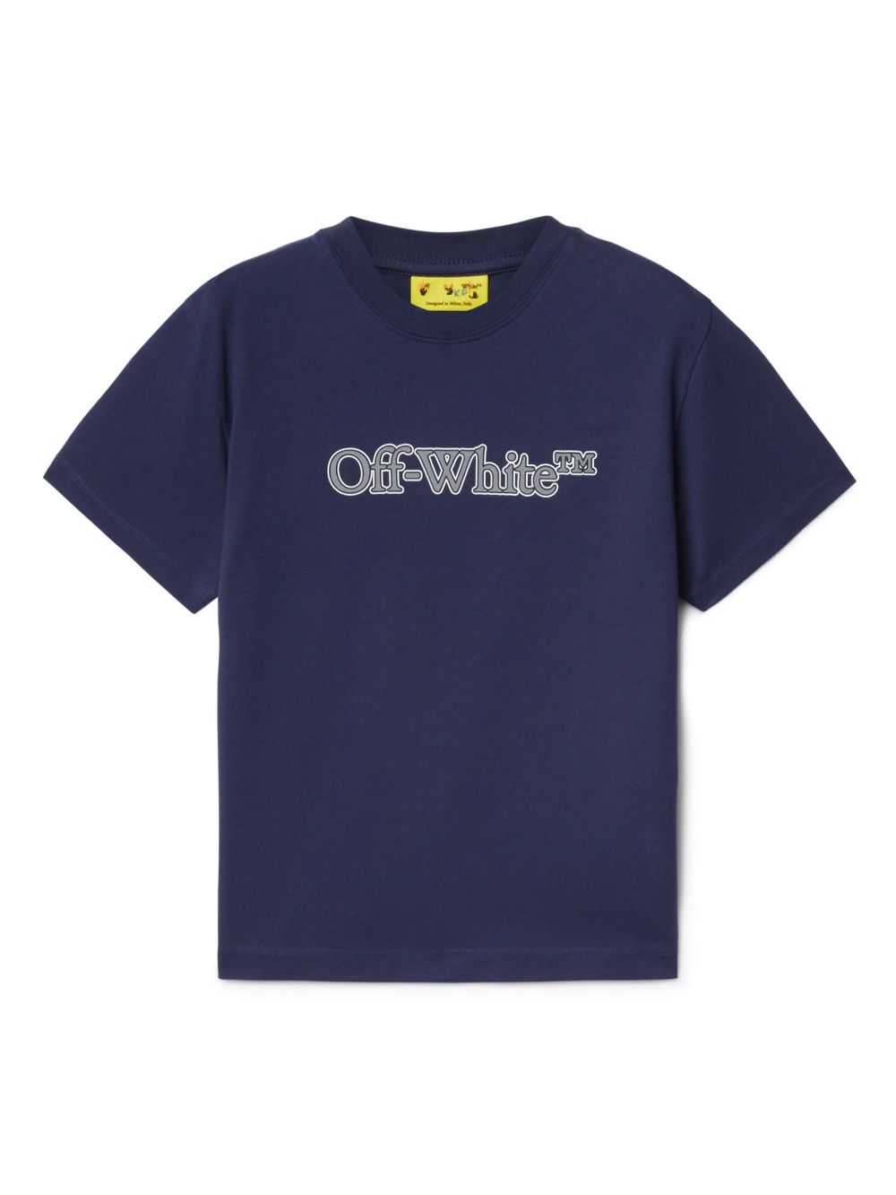 Off-White Kids Big Bookish 棉T恤 - 蓝色