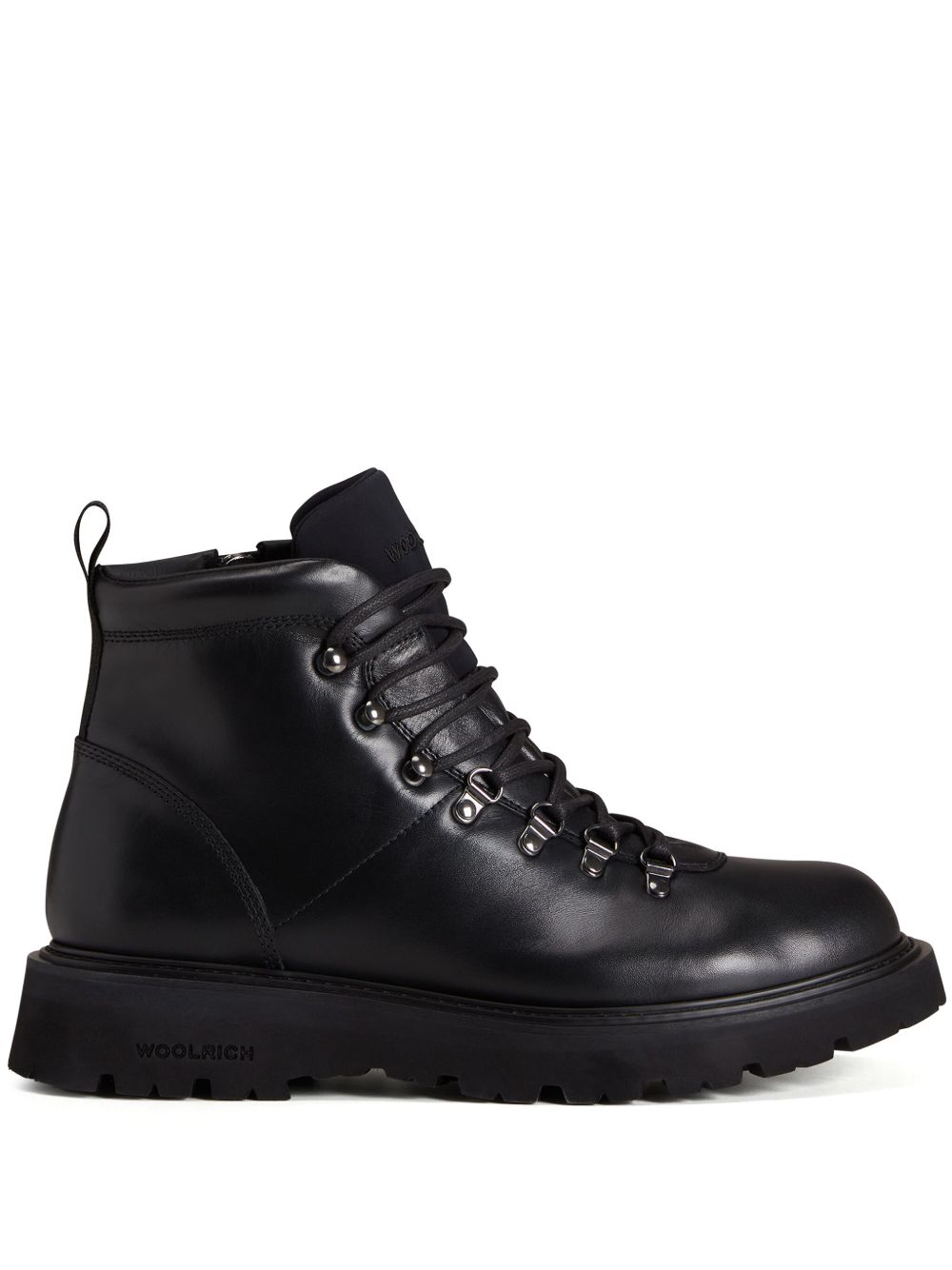Woolrich Combat 皮靴 - 黑色