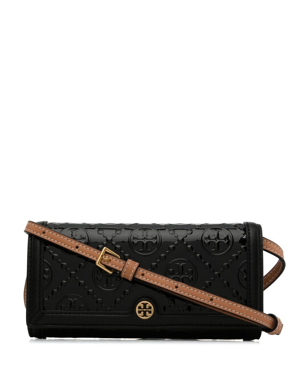 Tory Burch T Monogram 单肩包 - 黑色