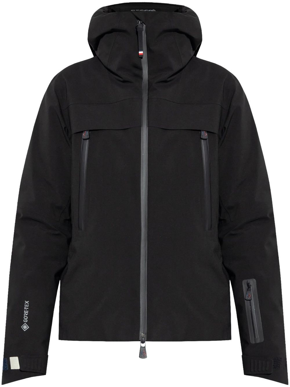 Moncler Grenoble 防水拉链滑雪夹克 - 黑色