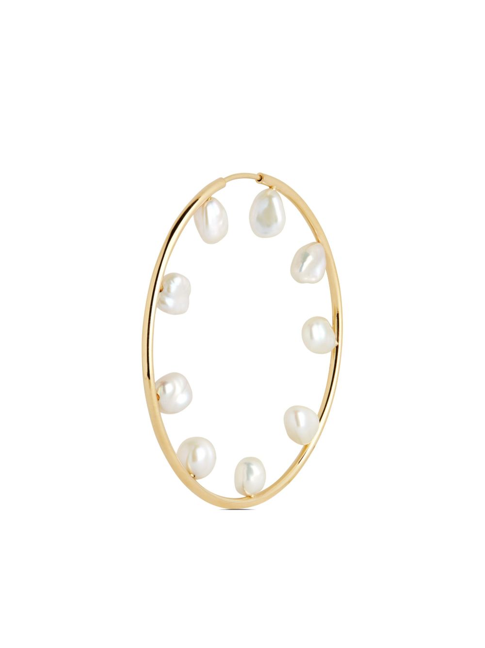 Maria Black Baroque Hoop 50圈形耳环 - 金色