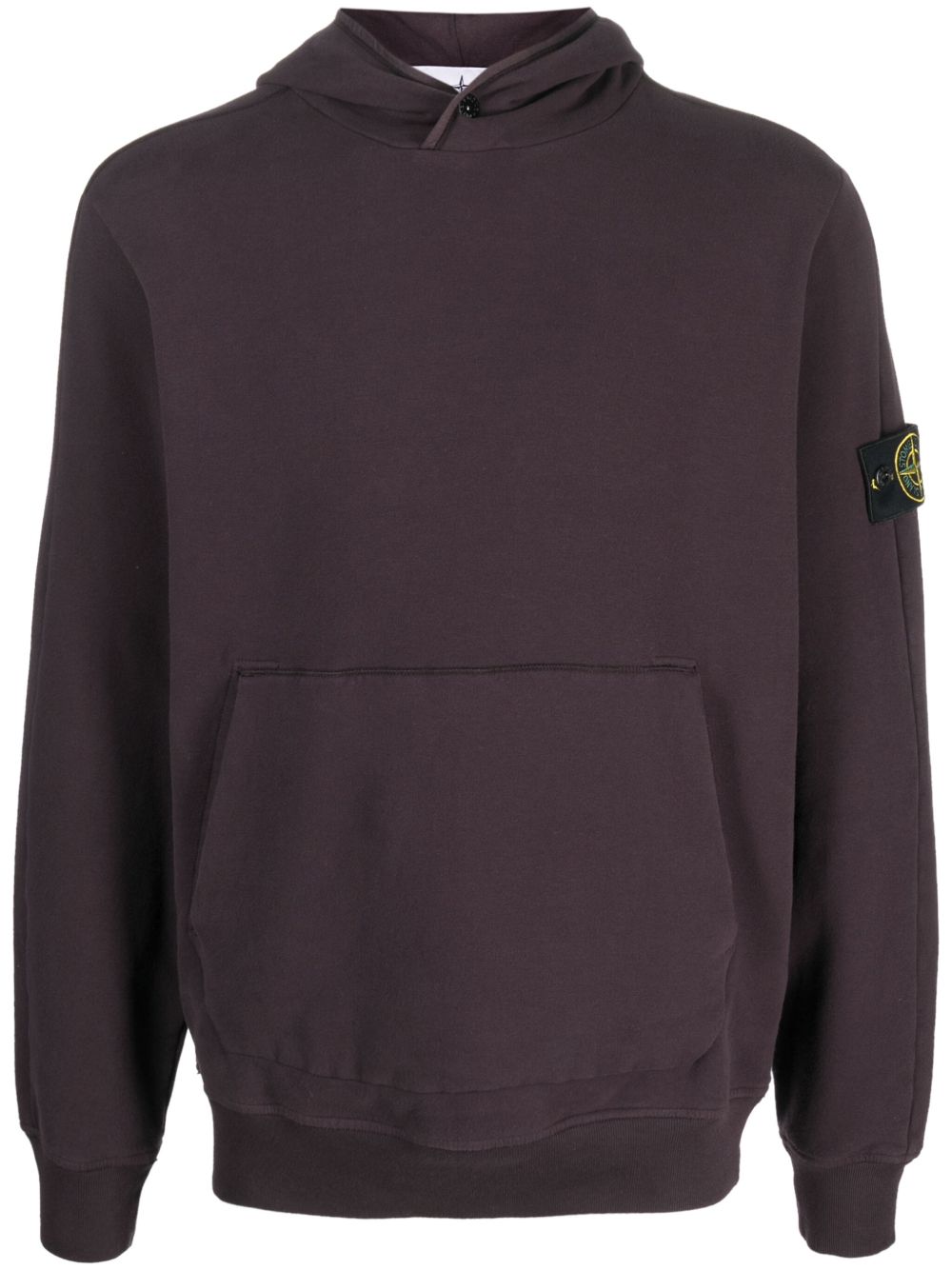 Stone Island 罗盘贴花棉连帽衫 - 紫色