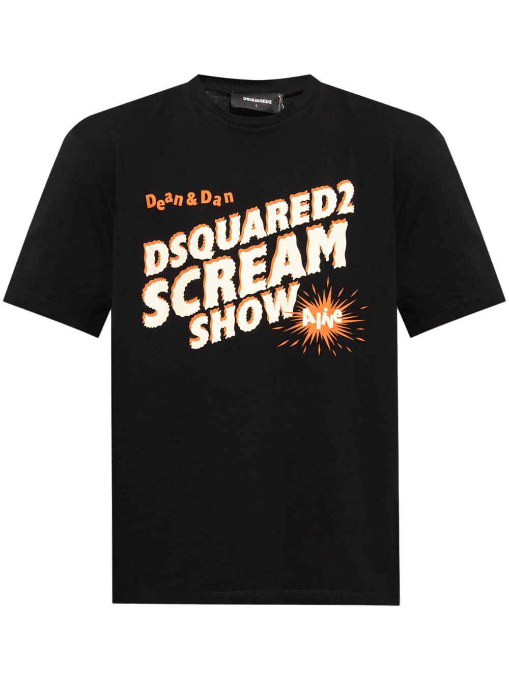 DSQUARED2 Scream Show 棉T恤 - 黑色
